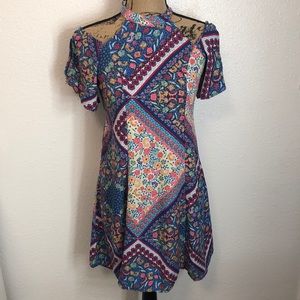 Speechless Cold Shoulder Tunic Dress